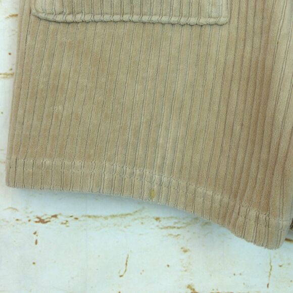 Brixton Shorts Womens XS Beige Dazed Rib Velour High Rise Drawstring Retro - Picture 7 of 10